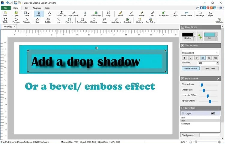 Perisian Reka Bentuk Grafik Drawpad media 2
