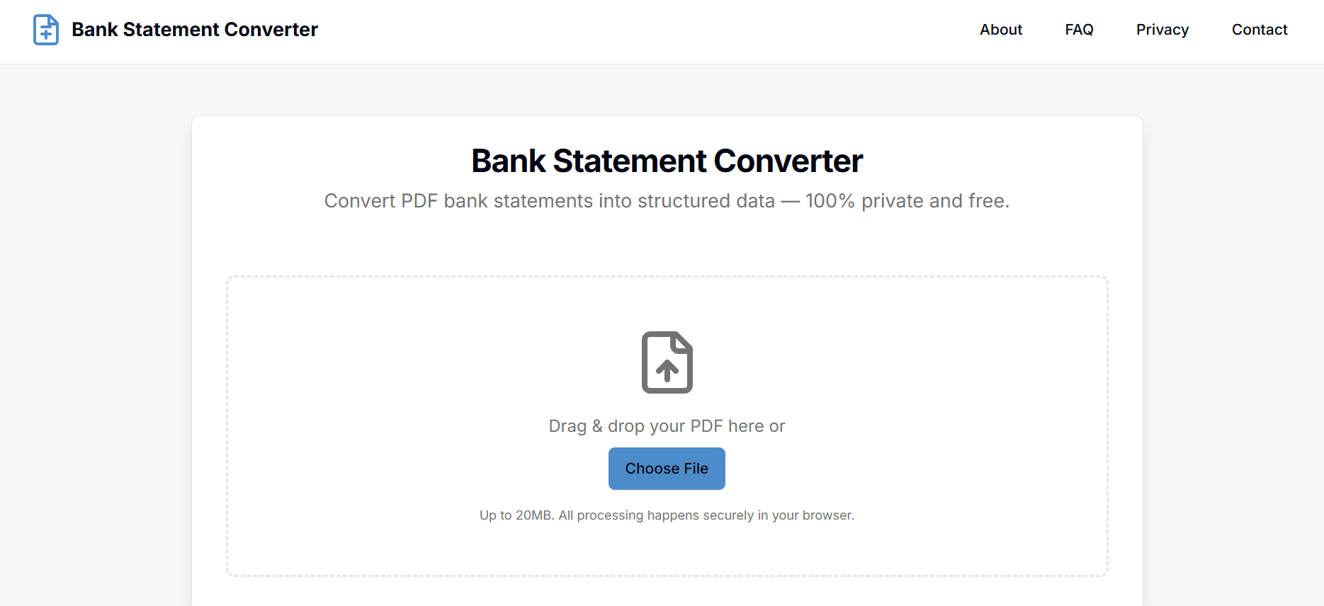 Bank Statement Converter gallery image