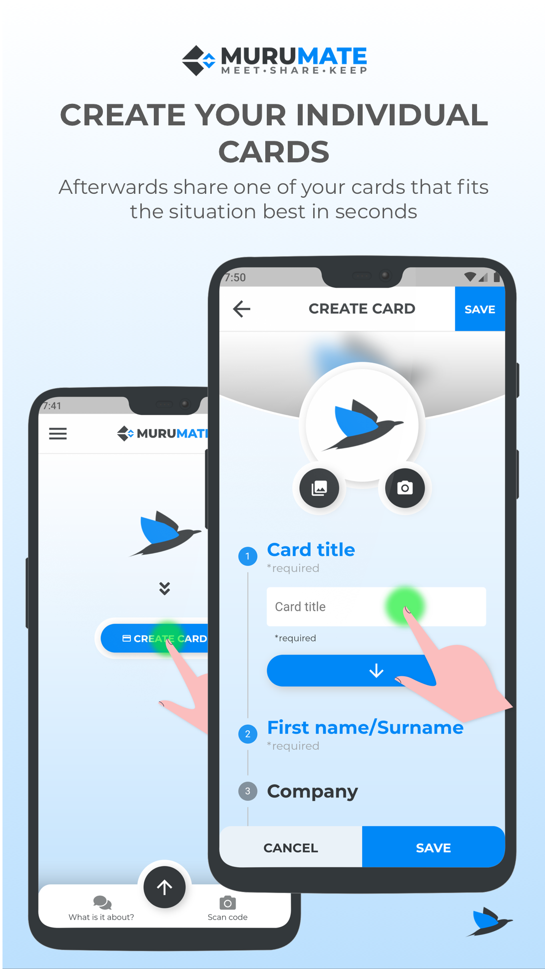 MURUMATE App - Share your contact gallery image