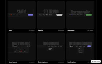 Navbar kit for Framer gallery image