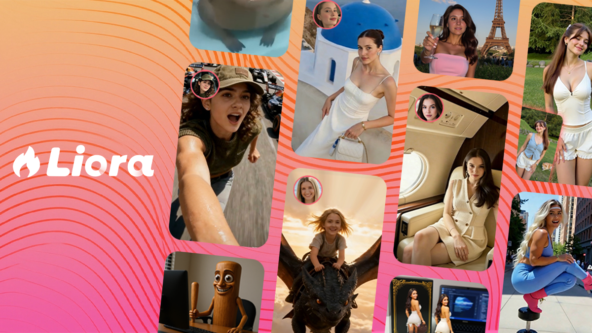 Liora - AI Creator Studio - Main product screenshot demonstrating key features and user interface