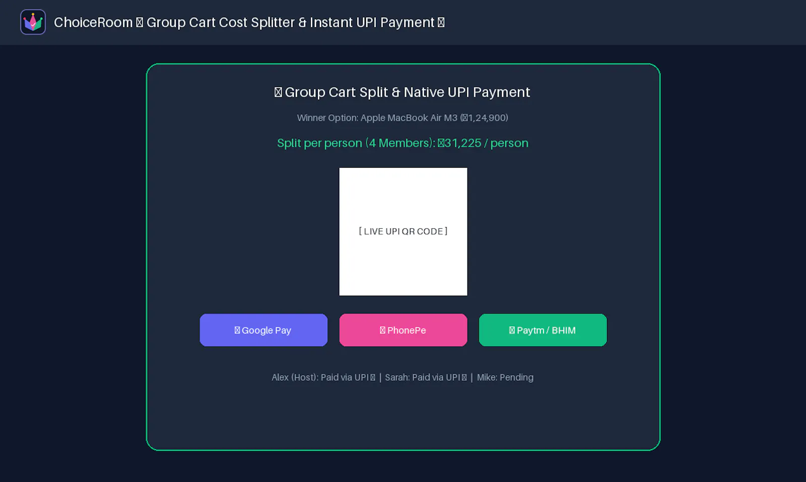 ChoiceRoom — Universal Decision Engine screenshot 3