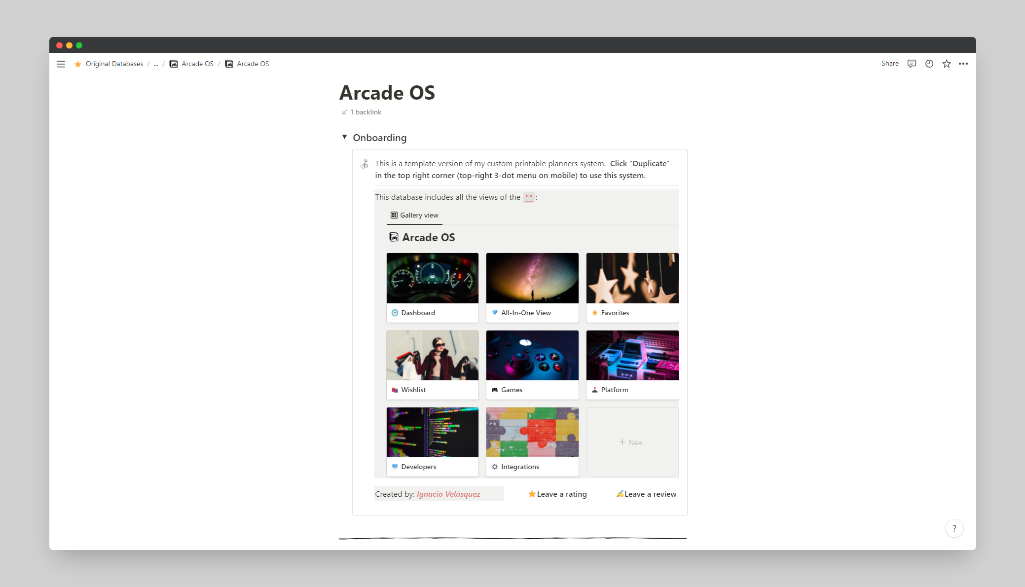 Arcade OS - Capture and manage your Games in Notion media 6