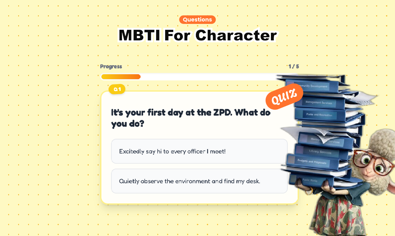 Zootopia Quiz - Screenshot 2 showing product features and functionality