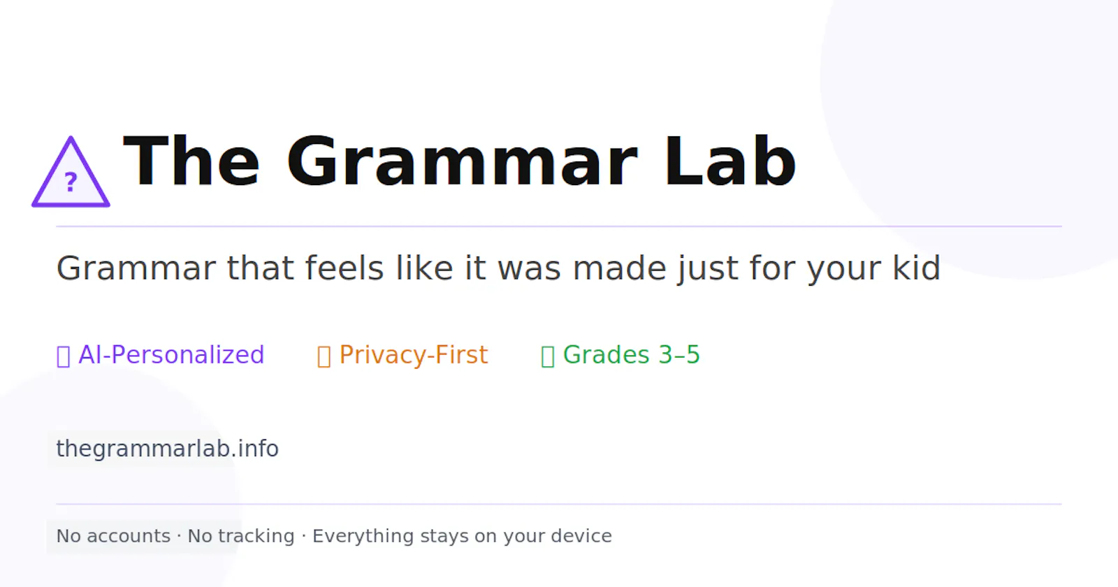 The Grammar Lab screenshot 1
