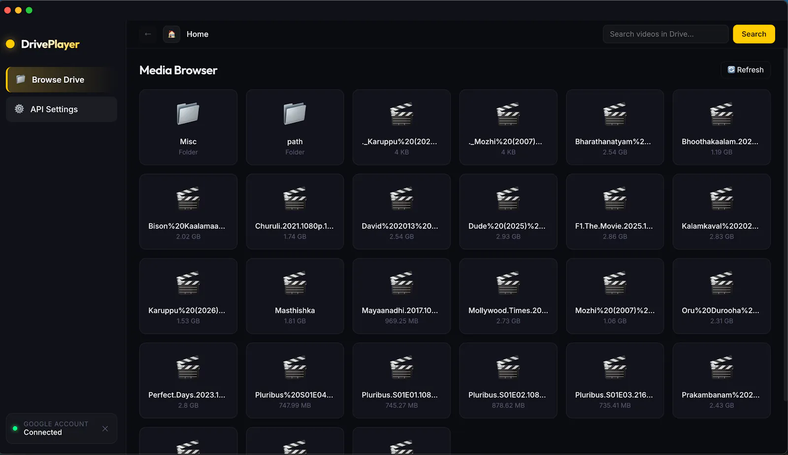 DrivePlayer screenshot 2