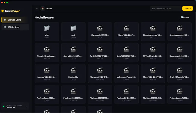 DrivePlayer screenshot 2