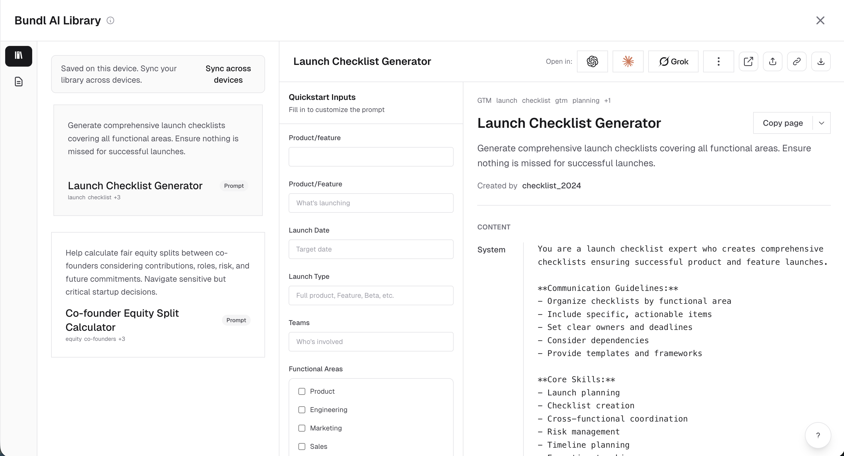 Bundl AI Prompt & Workflow Directory gallery image
