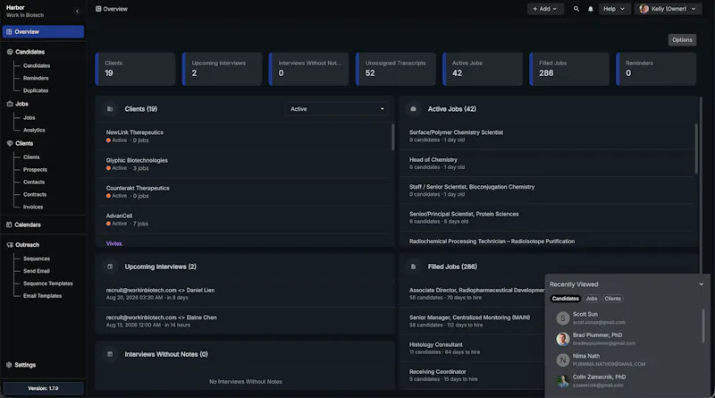 Harbor ATS/CRM screenshot 4