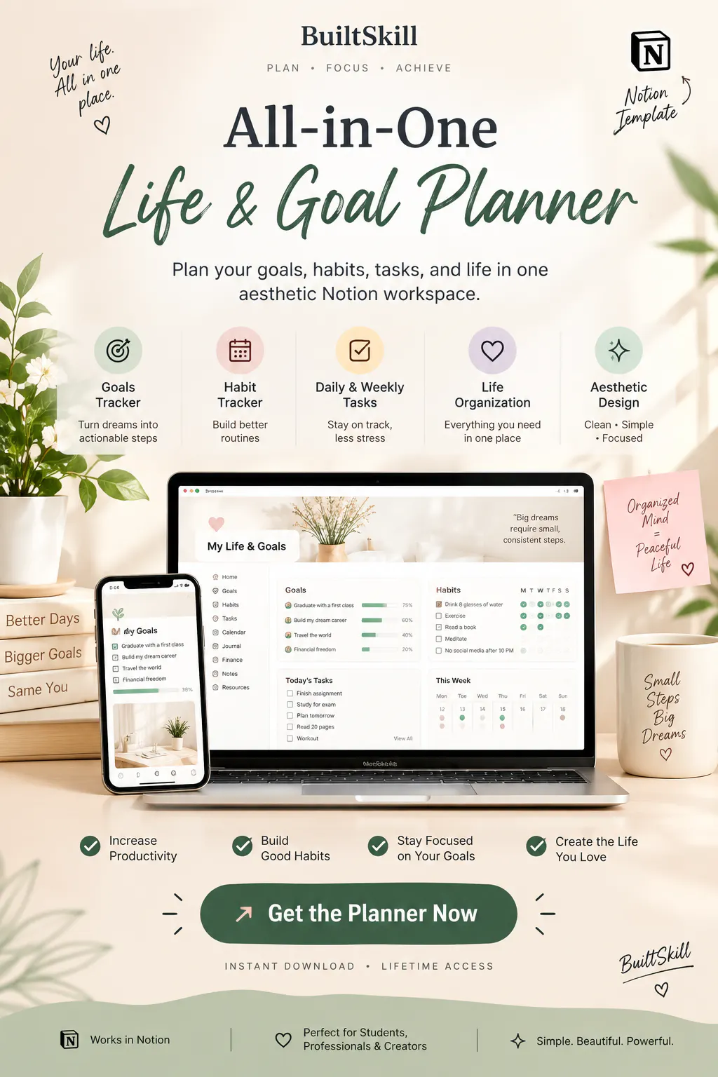 Builtskill -Life & Goal Planner