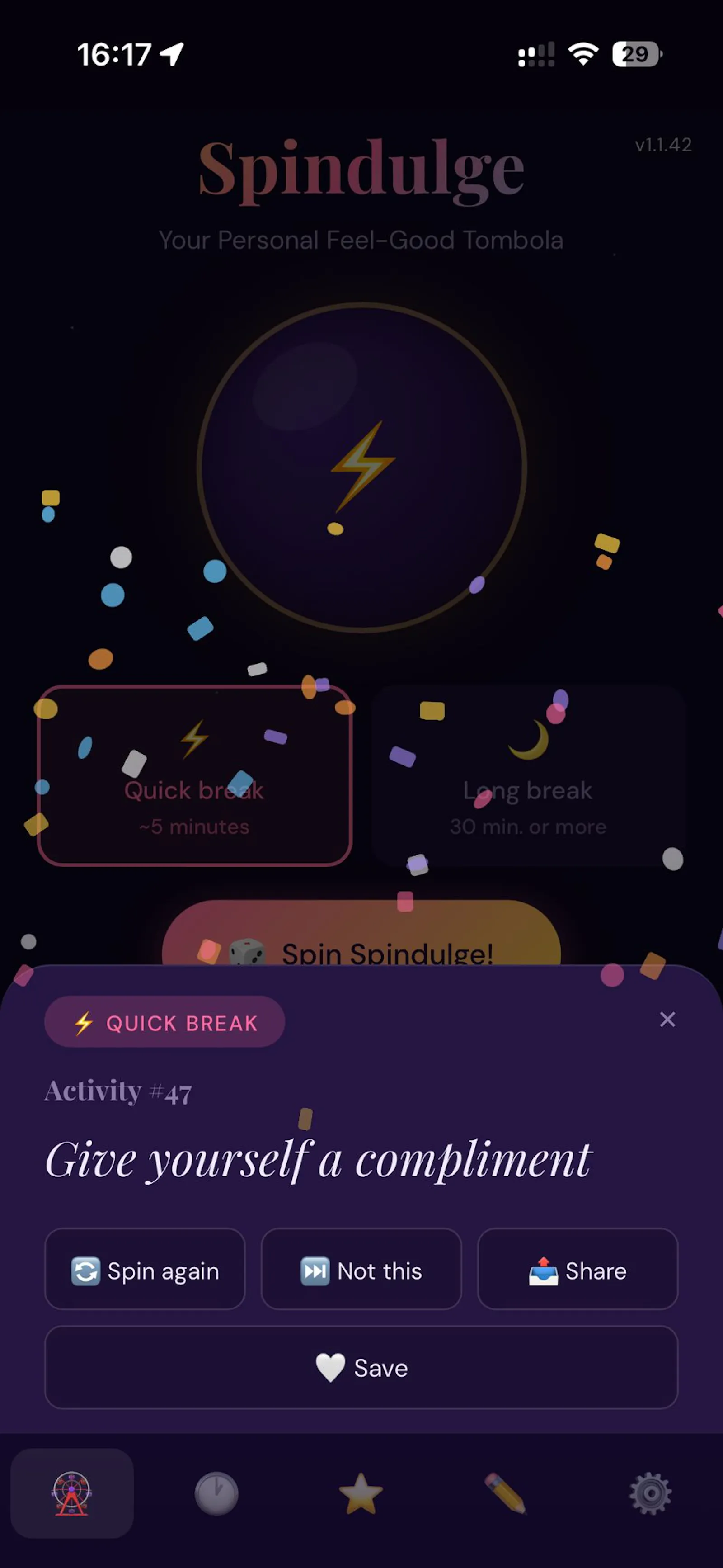 Spindulge screenshot 2