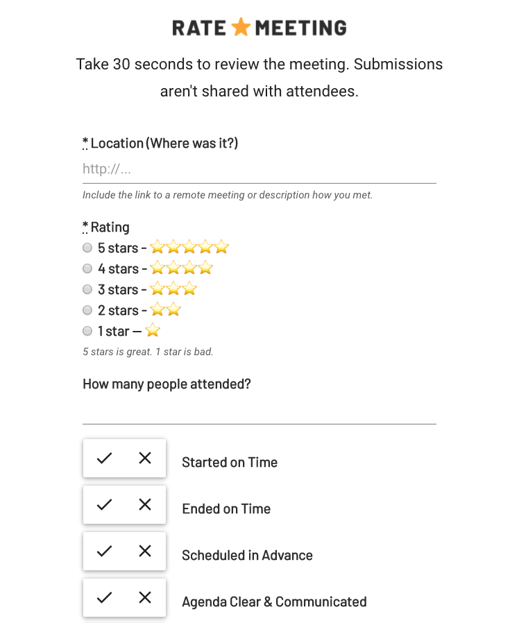 Rate a Meeting gallery image