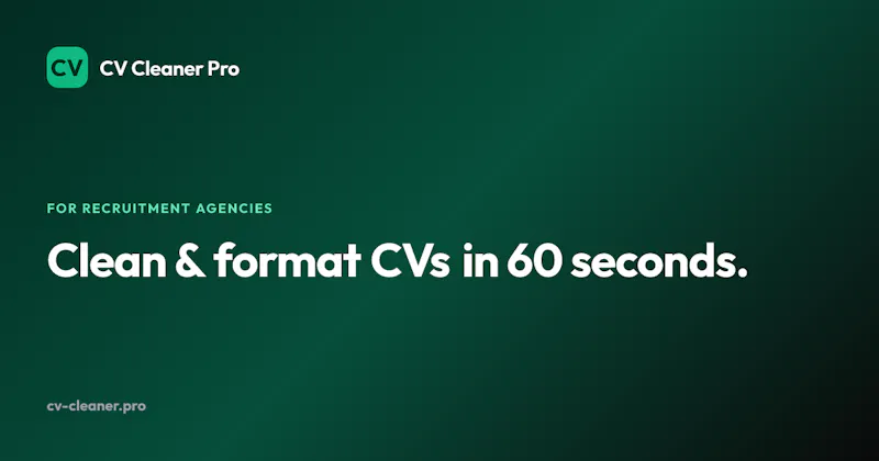 CV Cleaner Pro screenshot 1