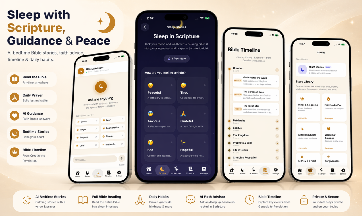 Bible AI Stories & Prayer. gallery image