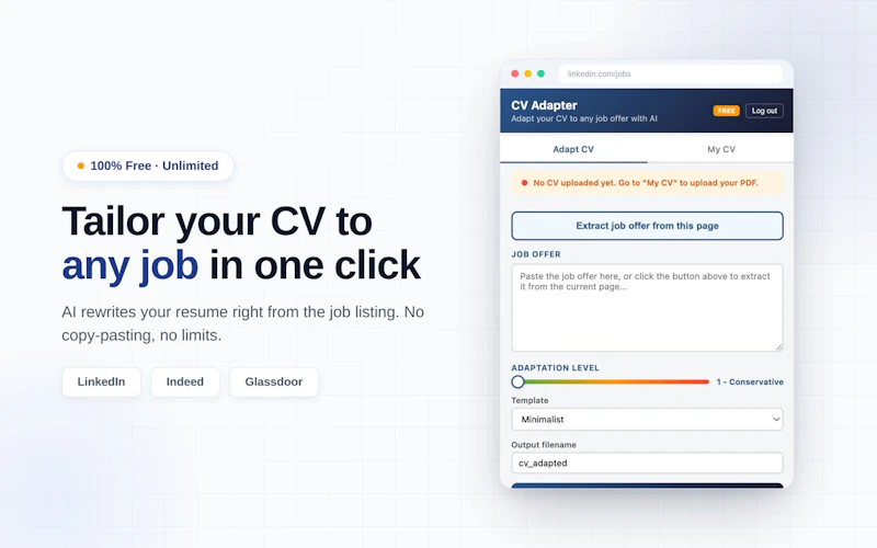 CV Adapter screenshot 2