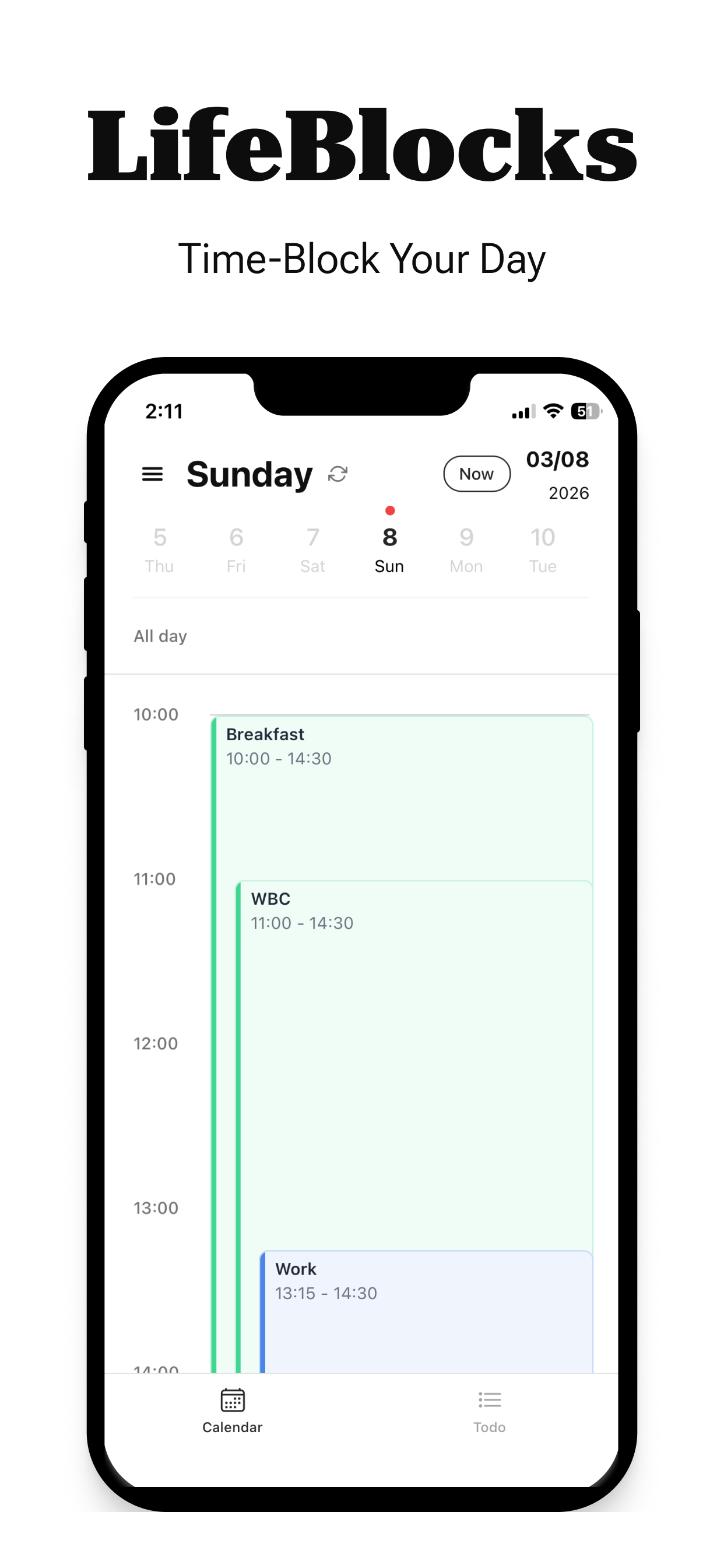 LifeBlocks: Daily Time-Blocking Calendar gallery image