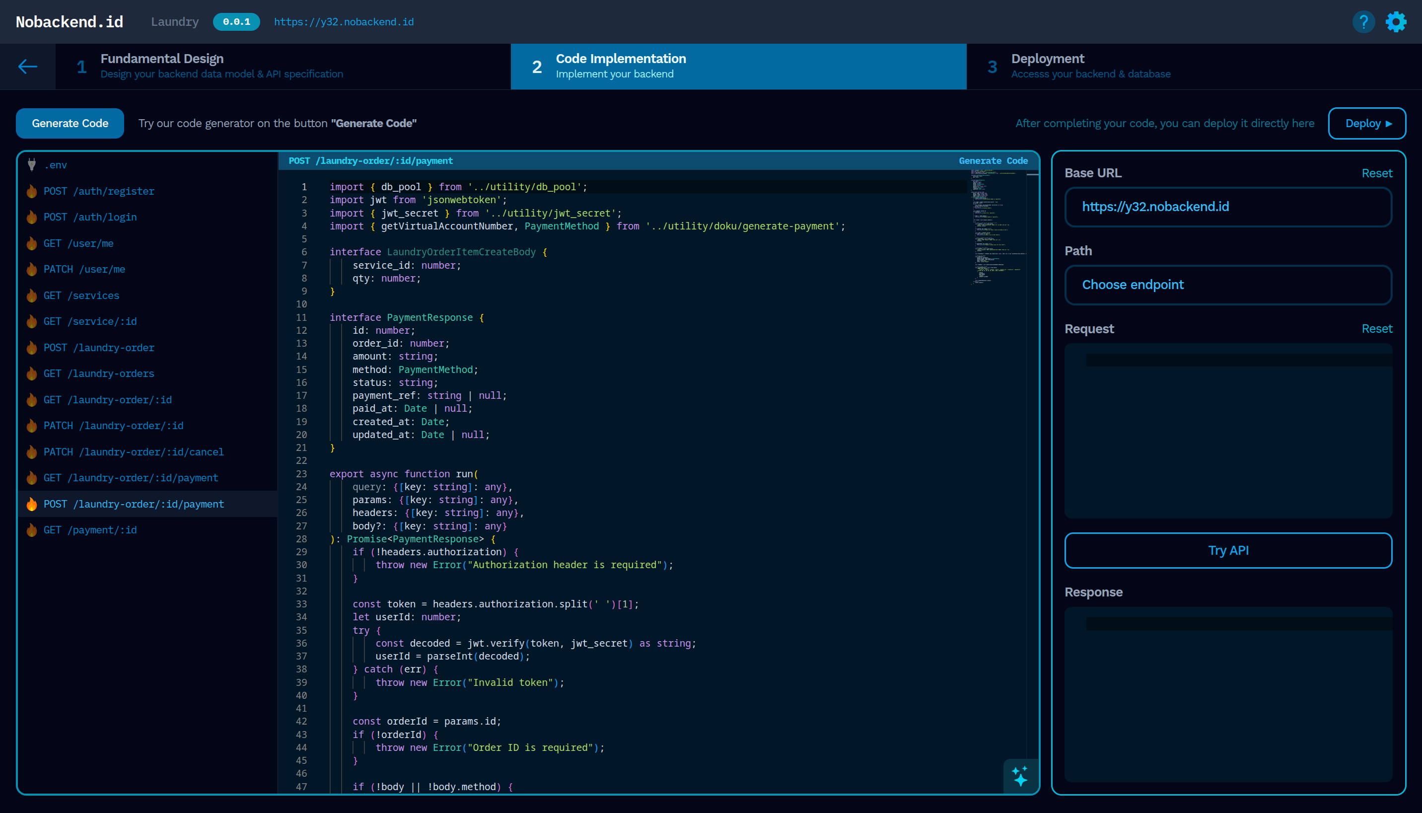 Nobackend.id - Erstellen und bereitstellen Sie das REST -API -Backend sofort Medien 2