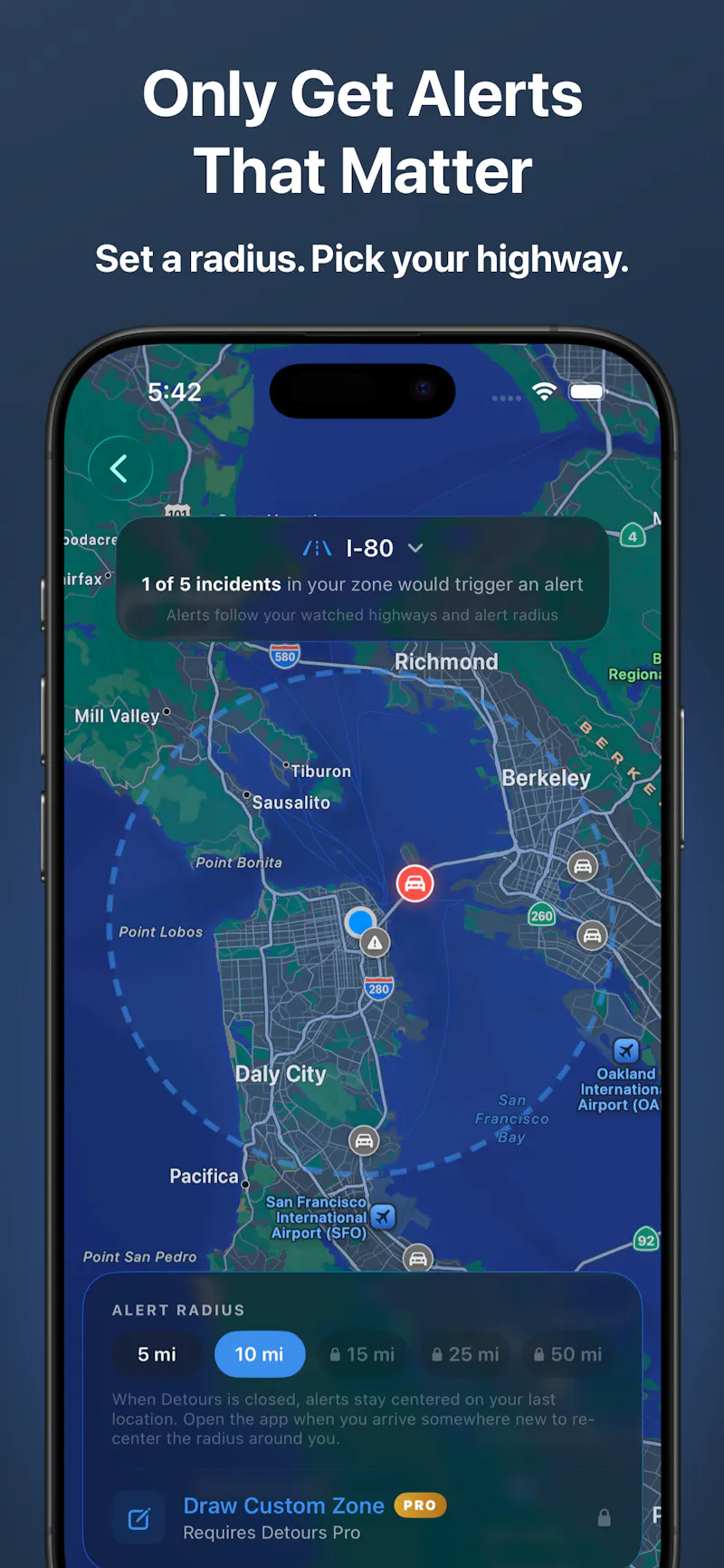 Detours: Traffic & Road Alerts screenshot 2