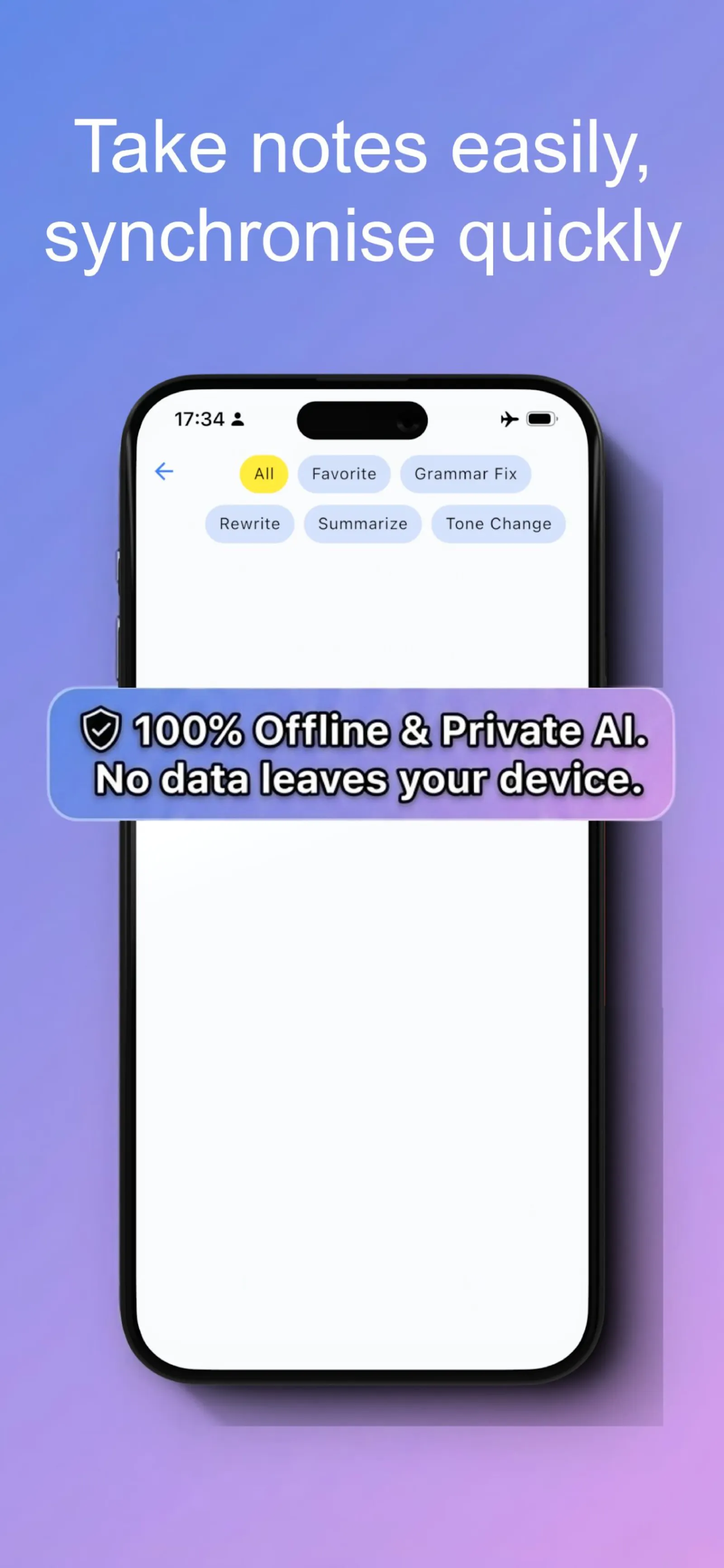 Refine: Offline AI Writer screenshot 1