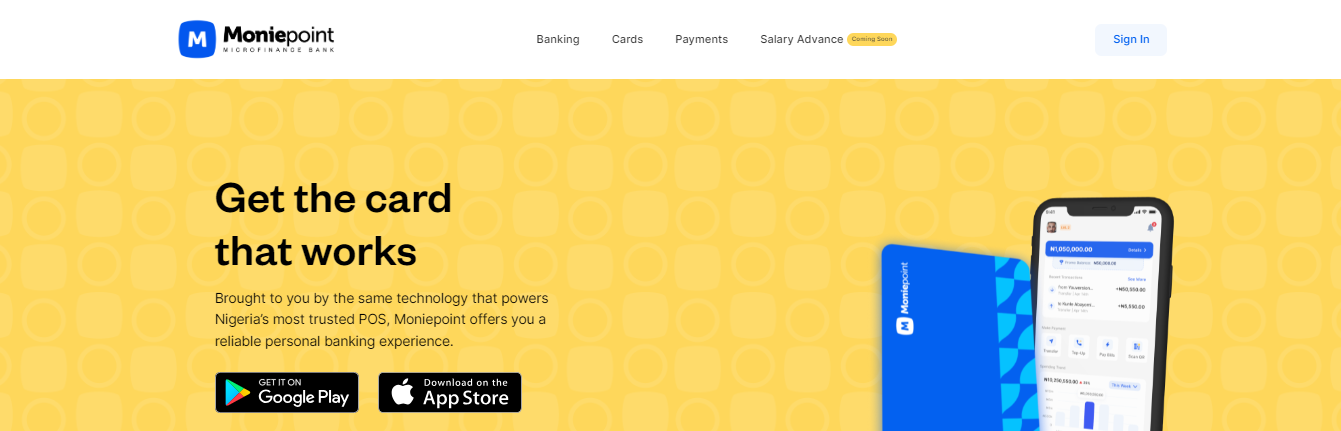 MoniePoint Banking pessoal