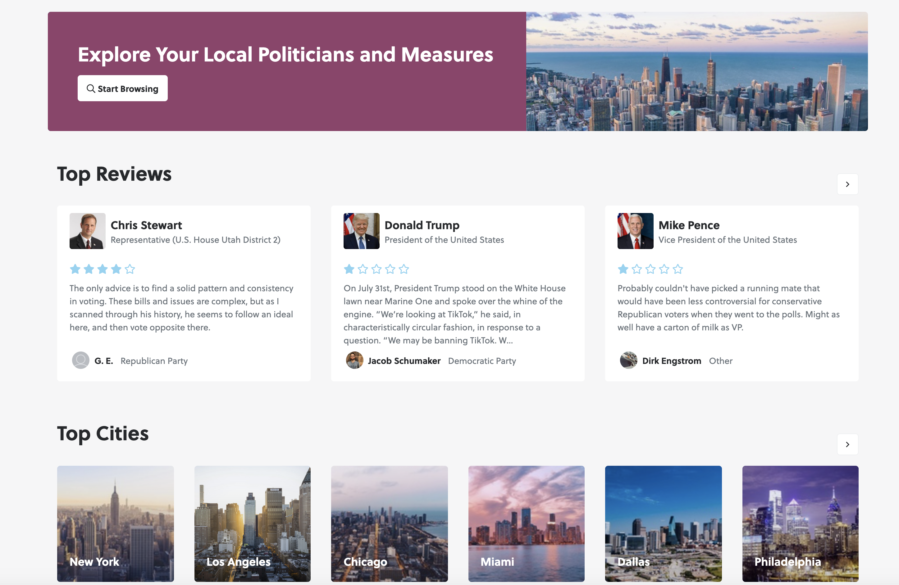 Politician Report gallery image