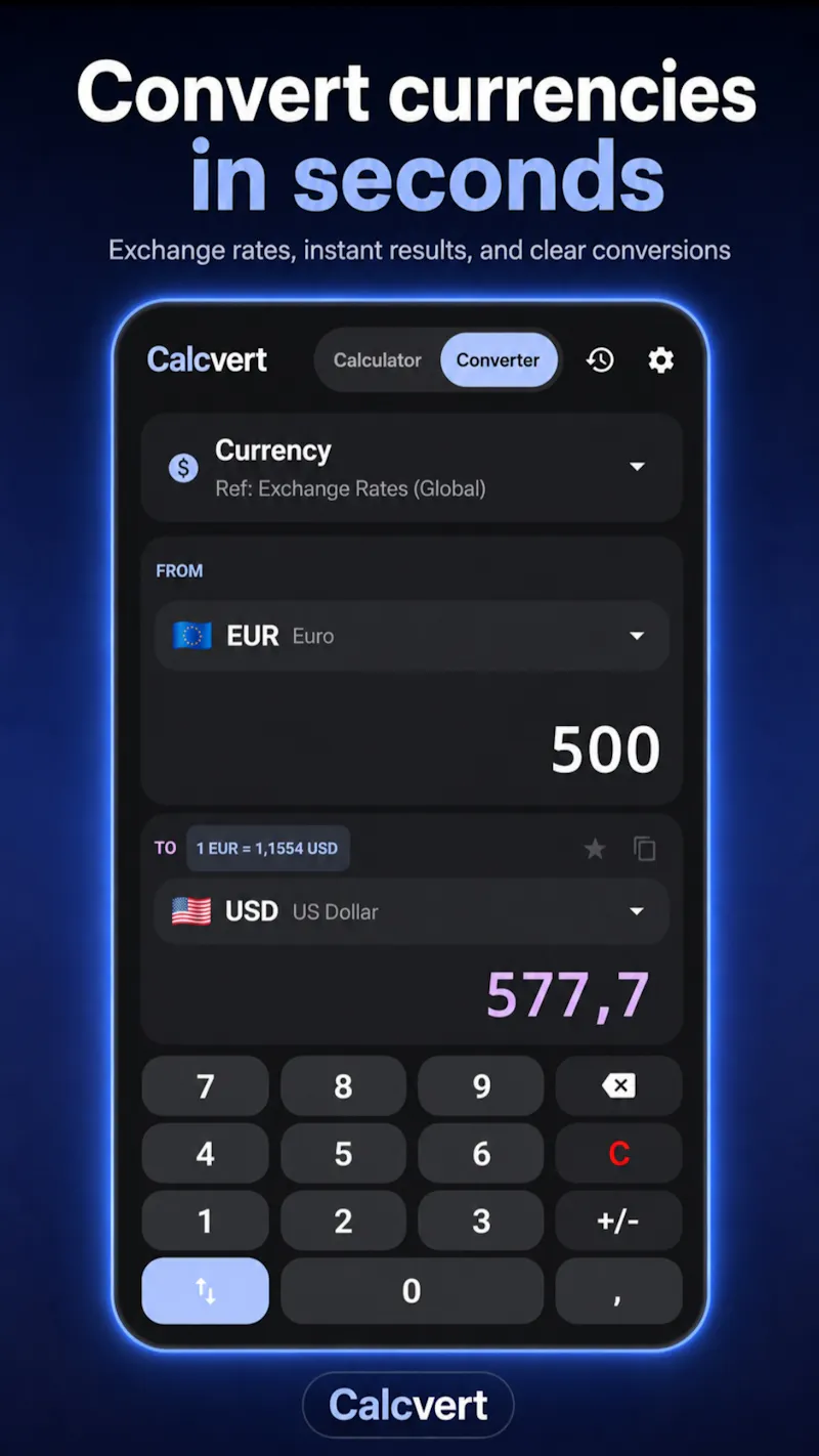Calcvert: calculator converter screenshot 8