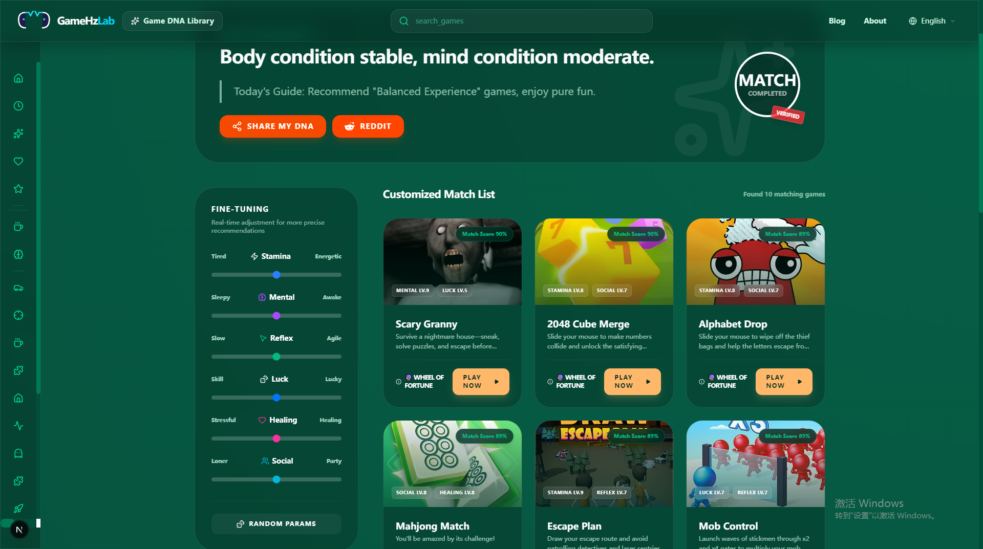 GameHzLab — Game DNA gallery image