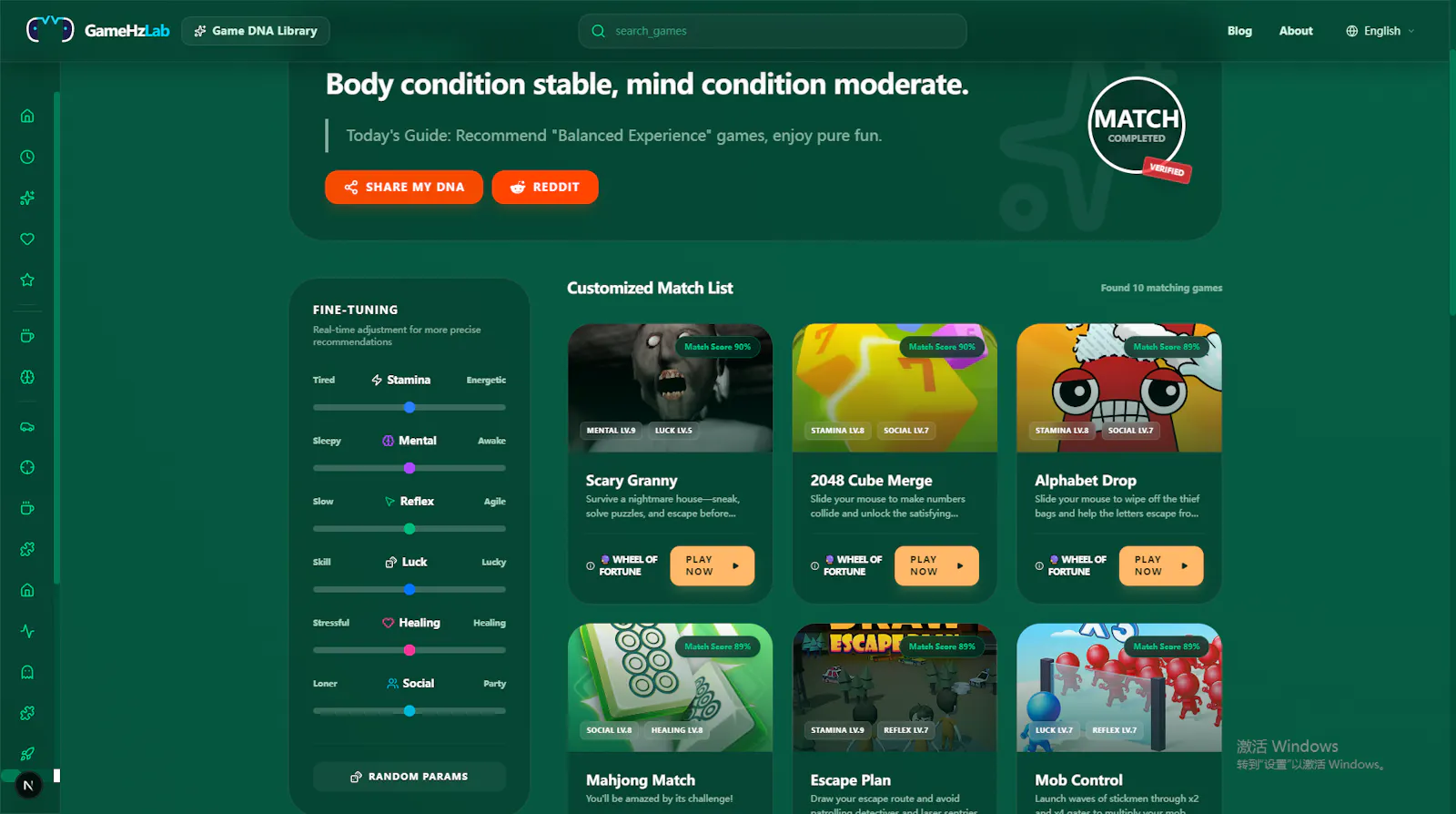 GameHzLab — Game DNA screenshot 5