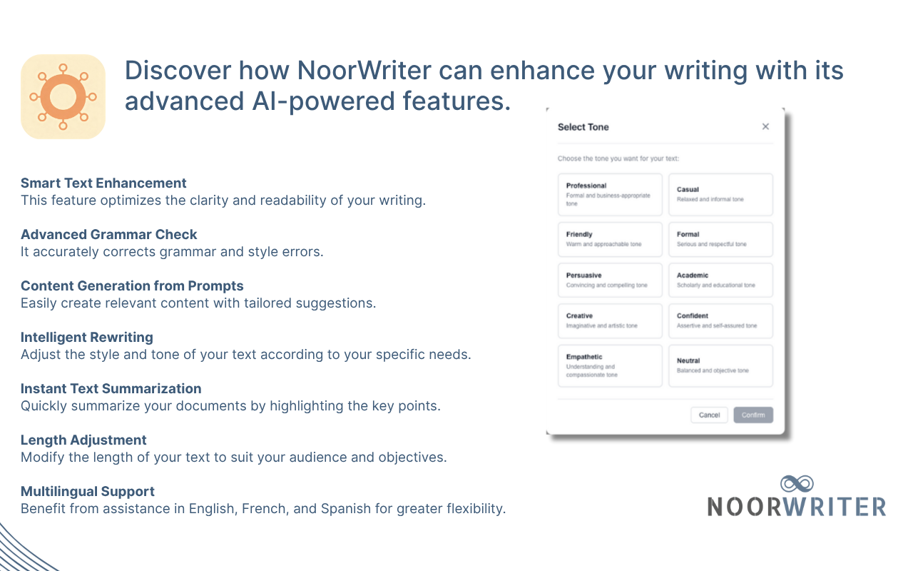 NoorWriter - AI Writing Assistant screenshot 2 NoorWriter - AI Writing Assistant screenshot 2