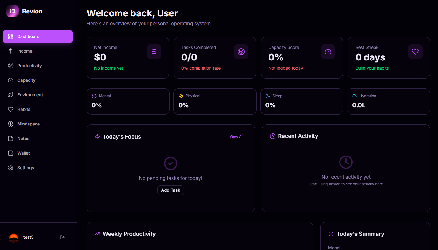 Revion - Screenshot 3 showing product features and functionality