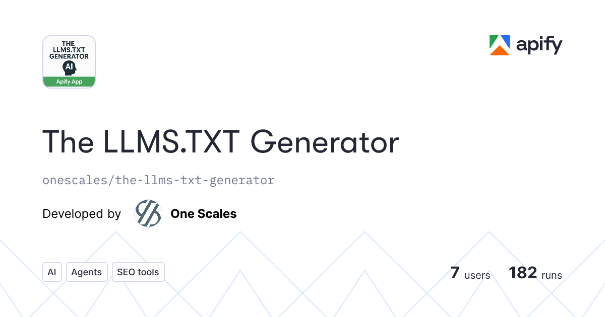 The LLMS.TXT Generator gallery image