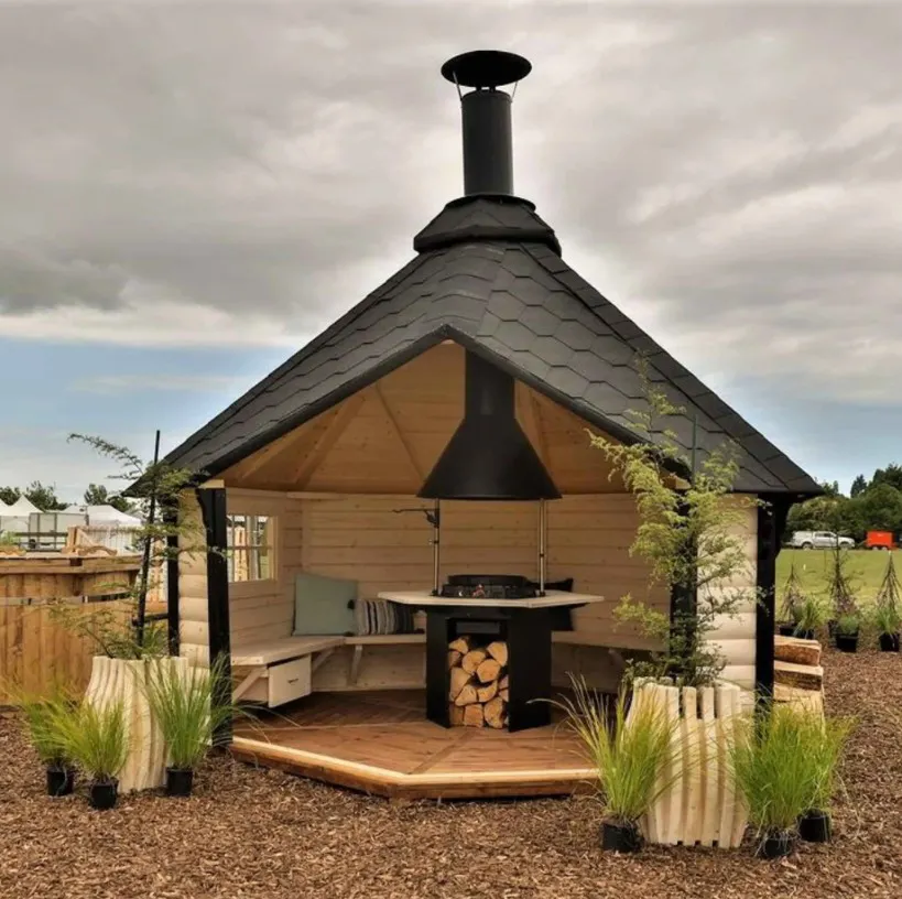 The "Viking Hearth" Open Grill Cabin
