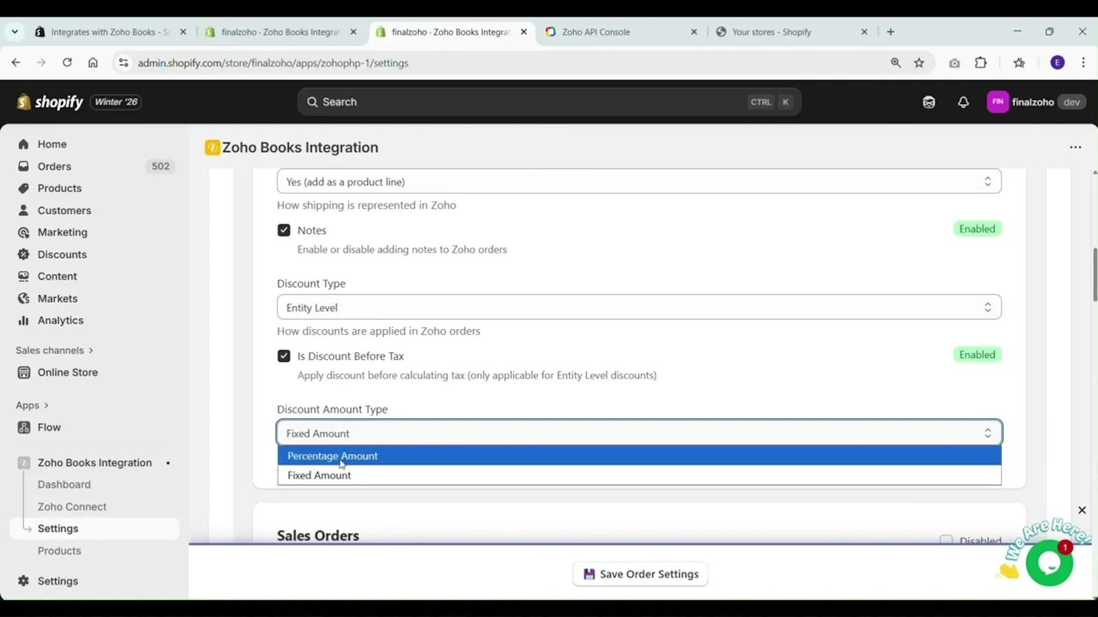 Zoho Books Integration for Shopify screenshot 1 (video preview)