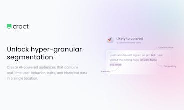 AI-powered website segmentation by Croct gallery image
