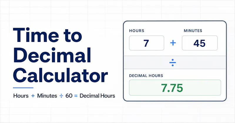 Time to Decimal Calculator screenshot 3