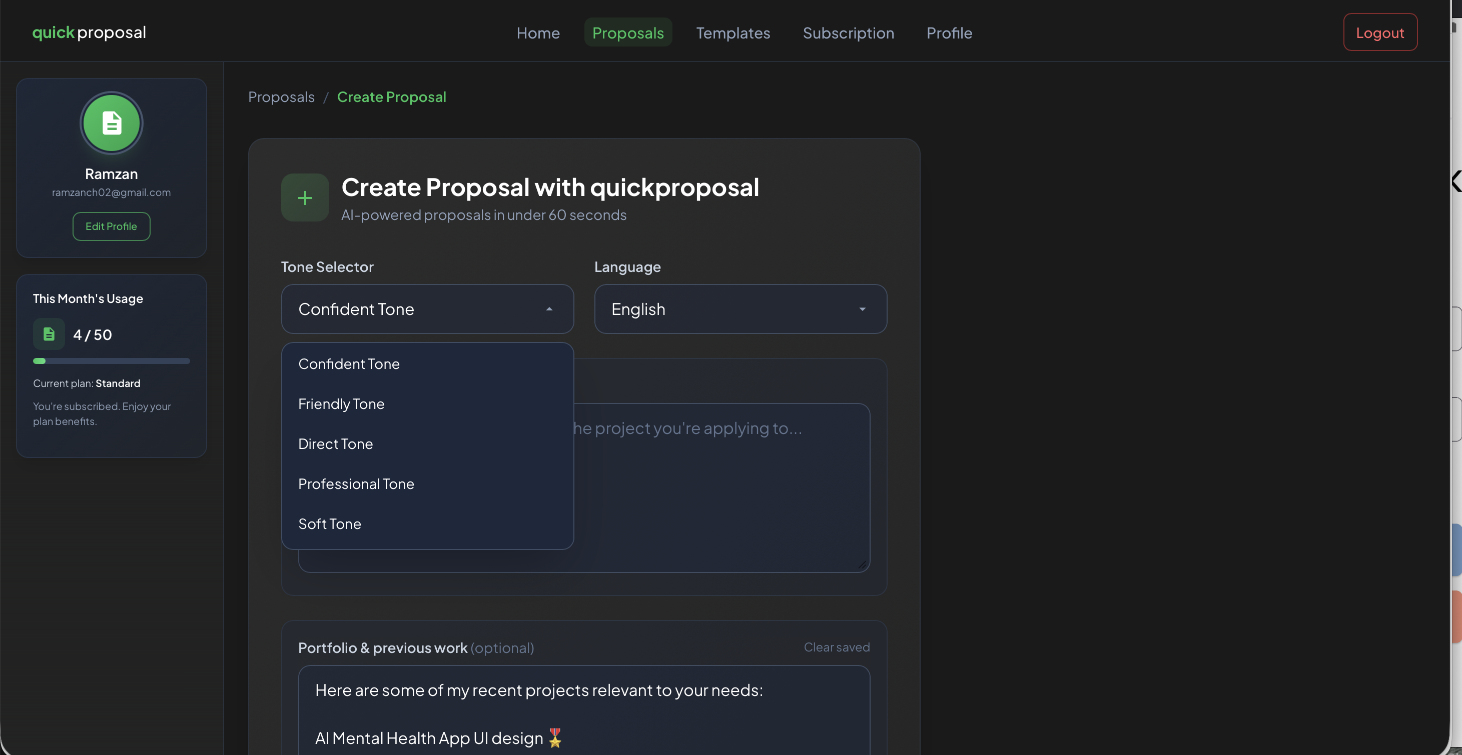 quickproposal gallery image