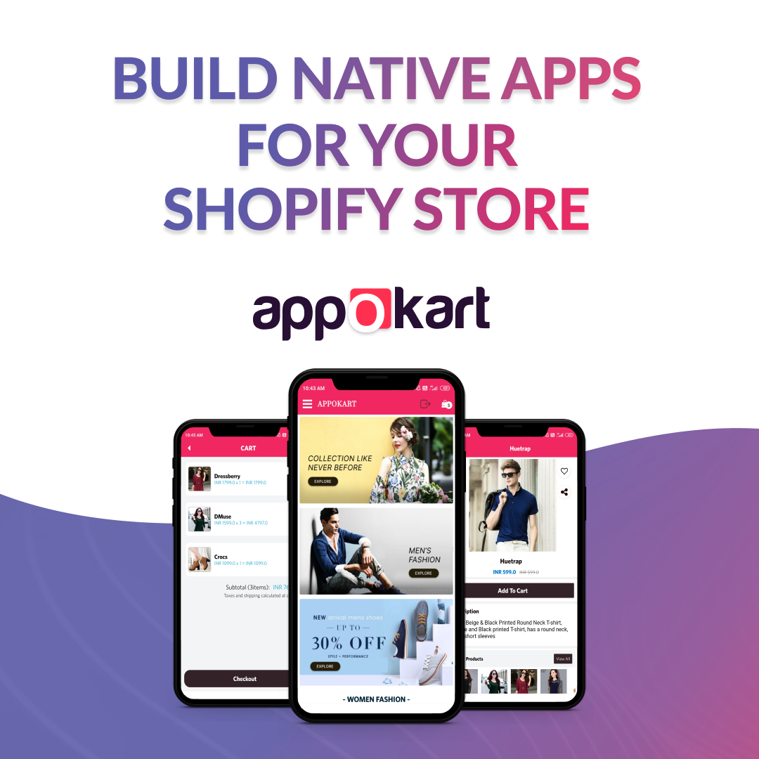 وسائط Appokart Shopify Mobile App Builder - تحويل متجر Shopify الخاص بك إلى تطبيق للجوال 7