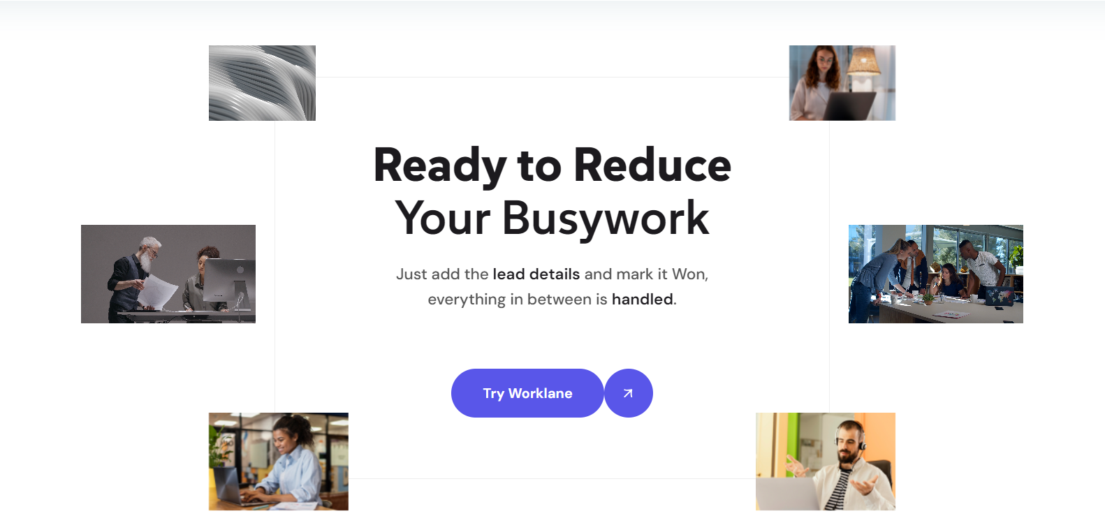 WorkLane - Main screenshot showing features and interface