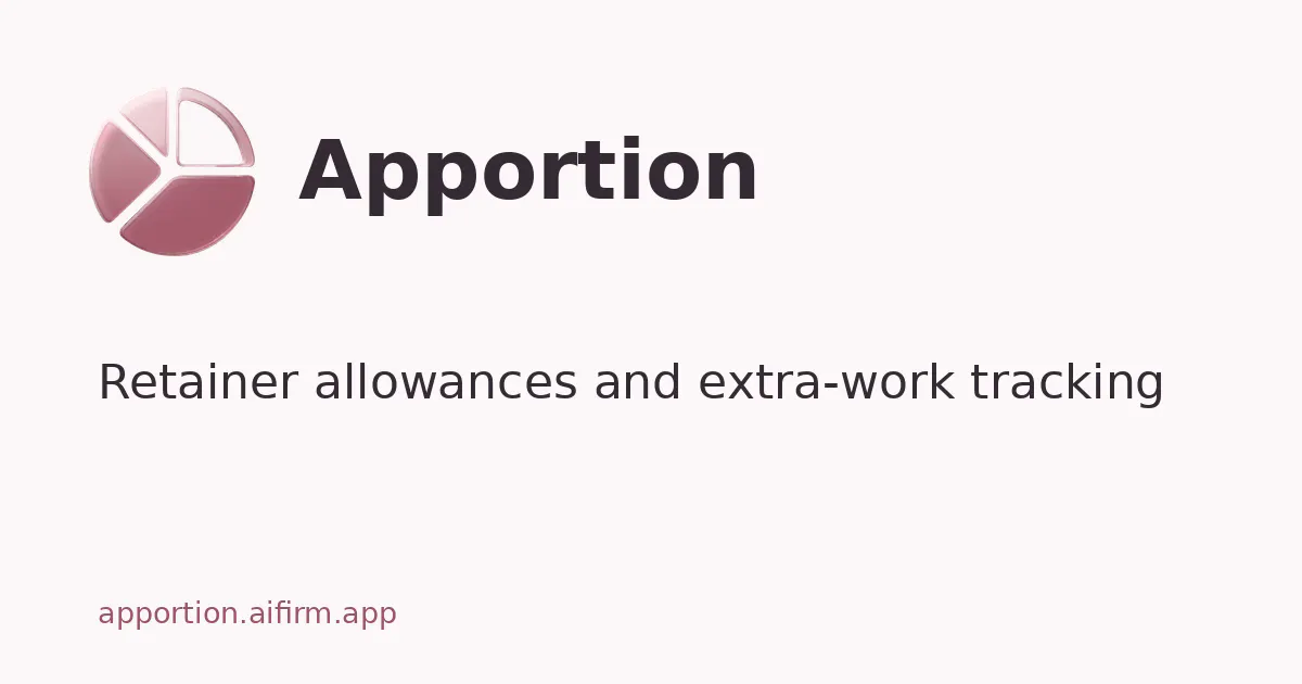 Apportion gallery image
