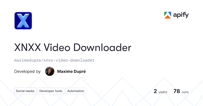 XNXX Video Downloader screenshot 1