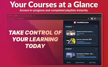 TrackMyCourse - YouTube Playlist Tracker gallery image