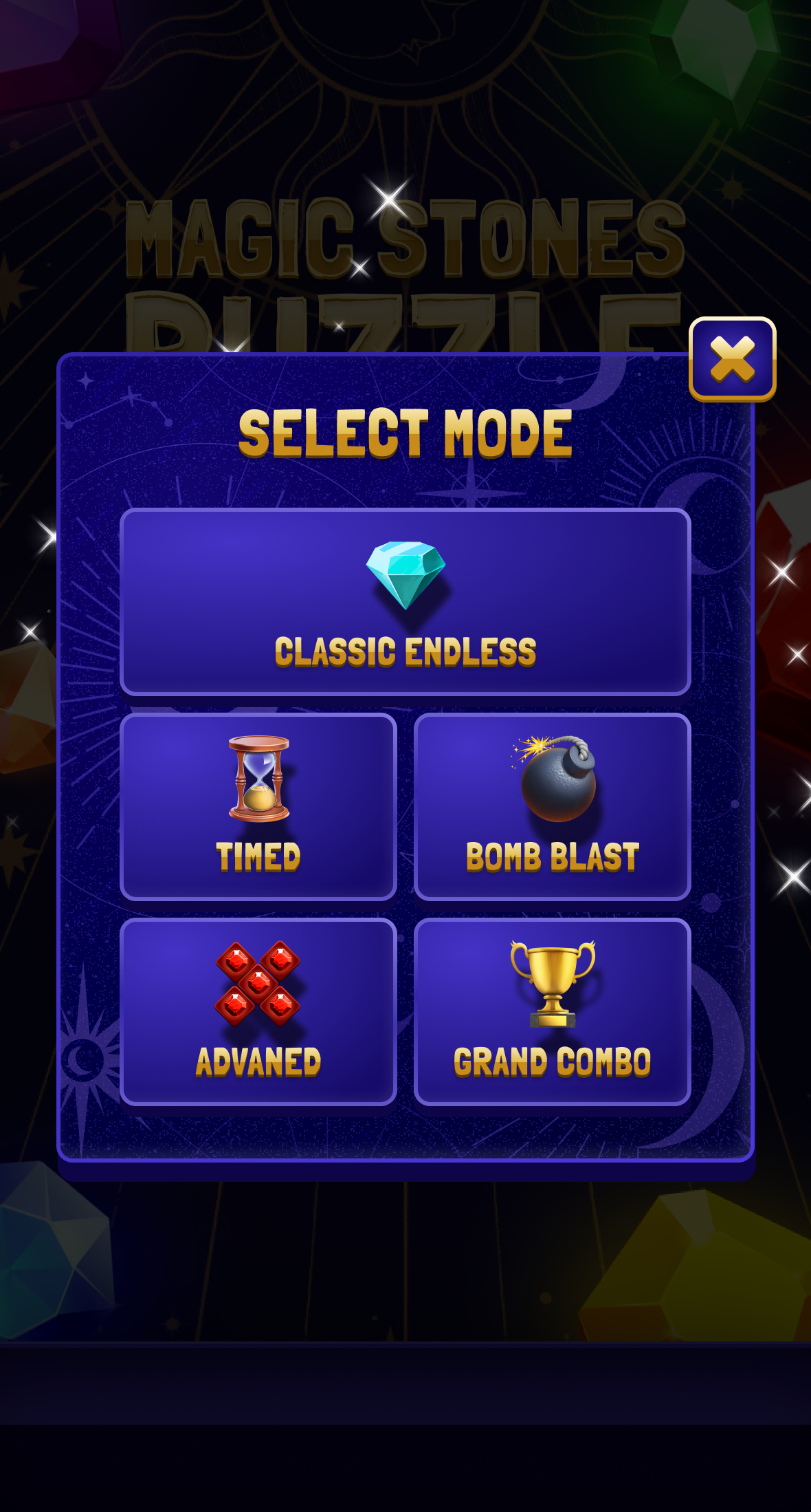 Media Teka -teki Magic Stones: Permainan Telegram - Permainan teka -teki klasik untuk bersantai 2