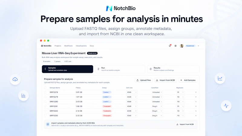 NotchBio - RNA-seq Analysis Platform screenshot 3