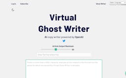 Virtual Ghost Writer media 3