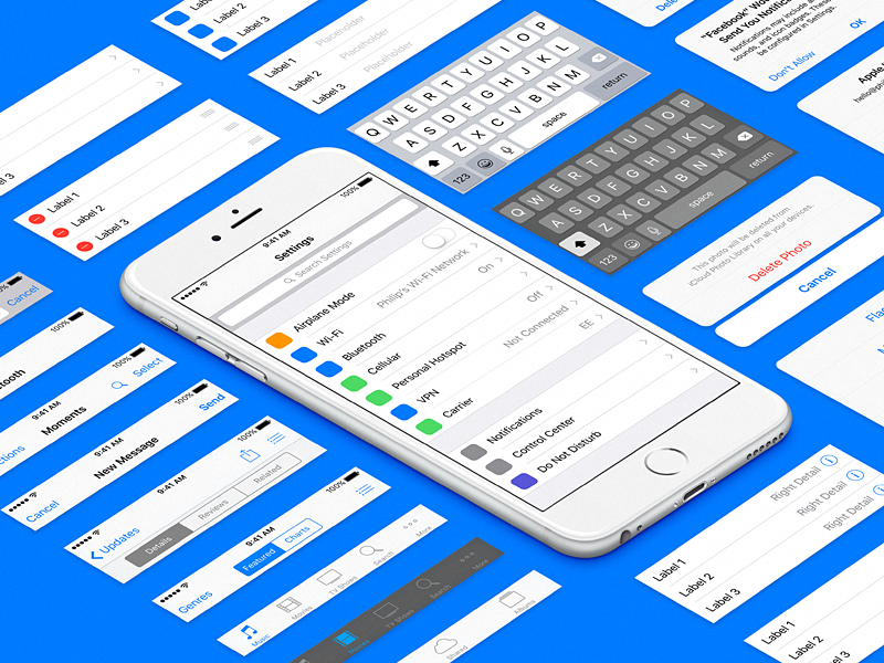 iOS 9 UIKit for Sketch
