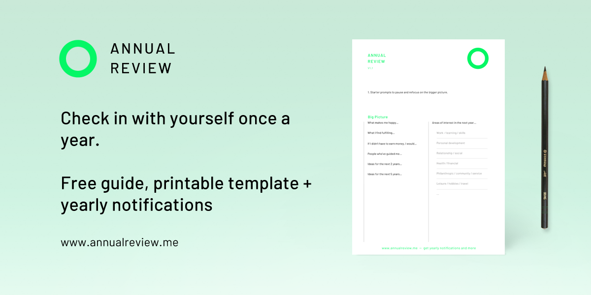 The Annual Review For You gallery image