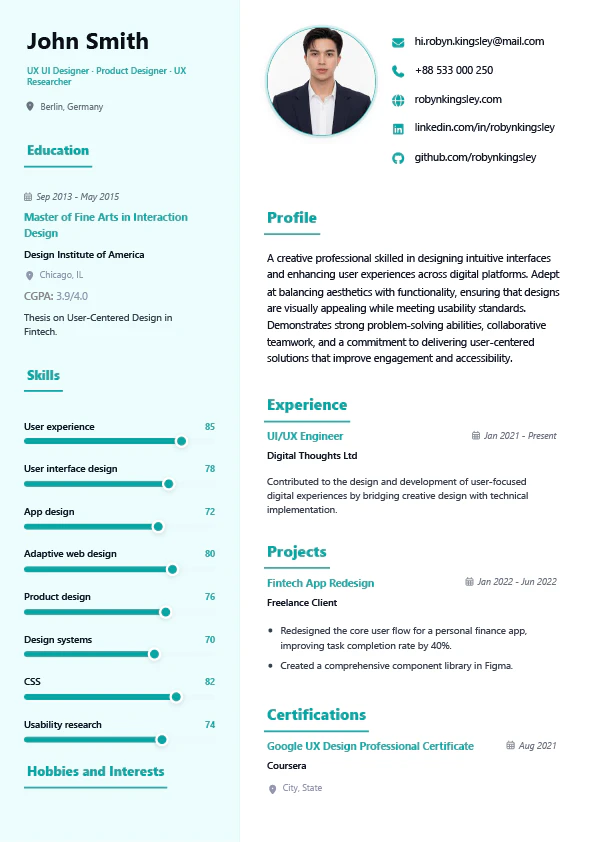 Free Resume Builder by Utilifyzone