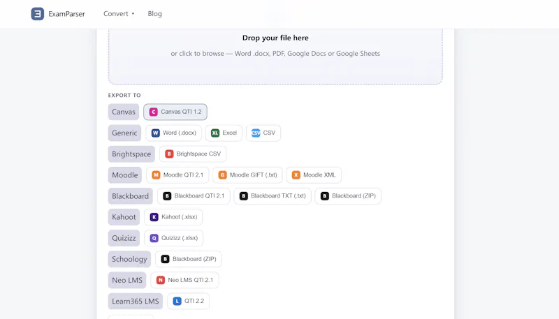 ExamParser screenshot 1