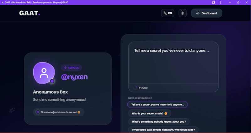 GAAT (Go Ahead And Tell)  screenshot 3