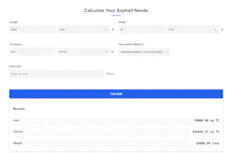Asphalt Calculator gallery image